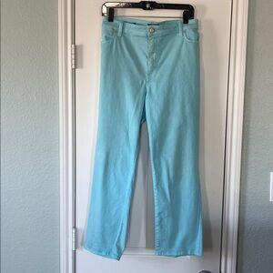 Talbots soft cropped jeans in aqua